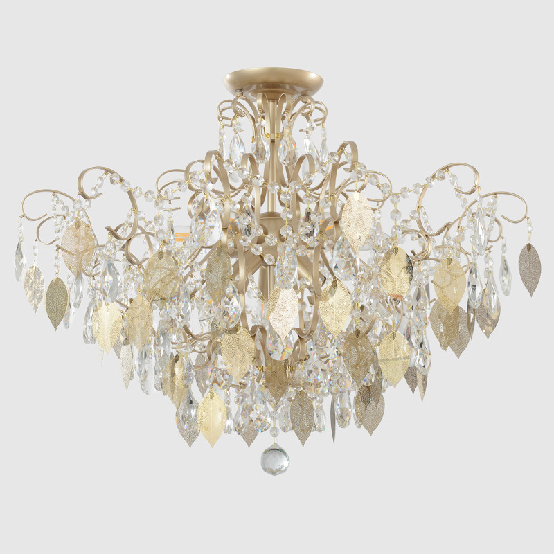 Накладная люстра Crystal Lux ESMIRALDA PL9 GOLD