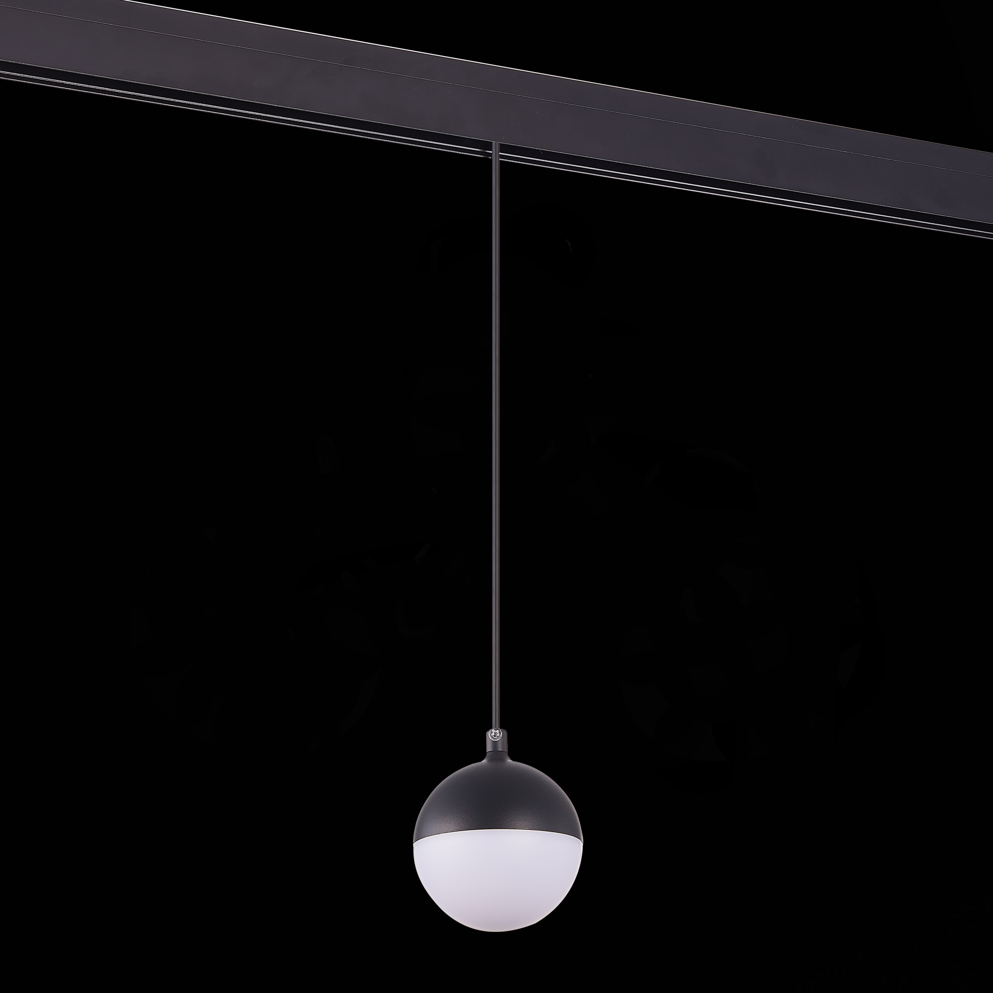 ST358.433.07PWM4 Магнитный трековый светильник подвесной Черный LED 1*7W 3000K 520Lm Ra>80 120о IP20 SKYLINE 48