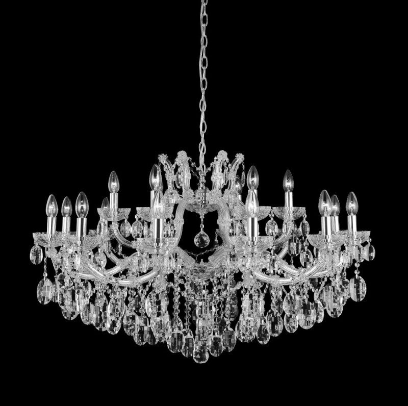Подвесная люстра Crystal Lux HOLLYWOOD SP12+6 CHROME