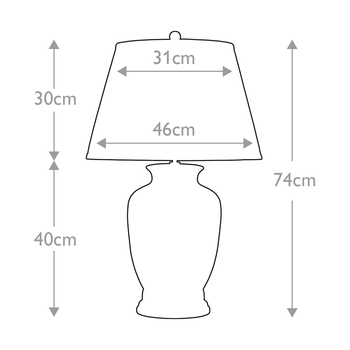 Настольная лампа Elstead Lighting, Арт. MORRIS-TL-LARGE