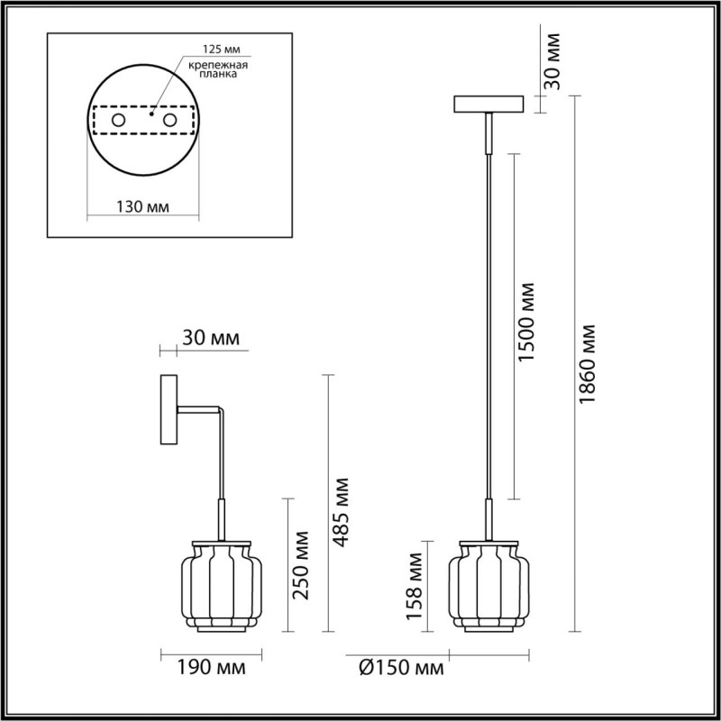 Подвесной светильник Odeon Light 5408/5L