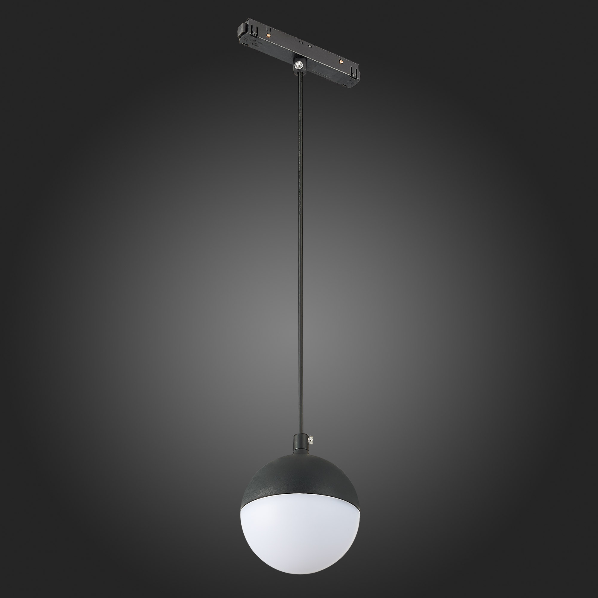 ST358.433.07PWM4 Магнитный трековый светильник подвесной Черный LED 1*7W 3000K 520Lm Ra>80 120о IP20 SKYLINE 48