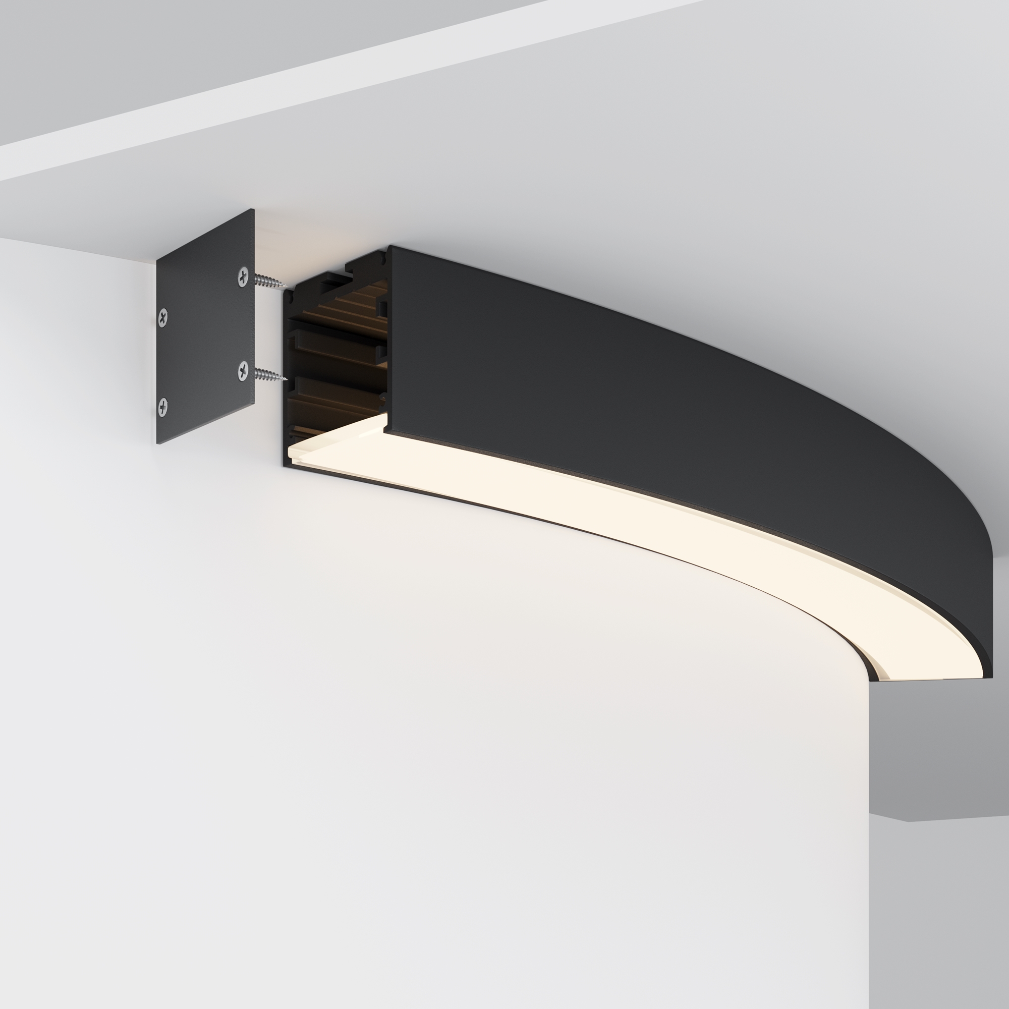 Профиль Led Strip ALM-3535R-B-D-45°-0.8M