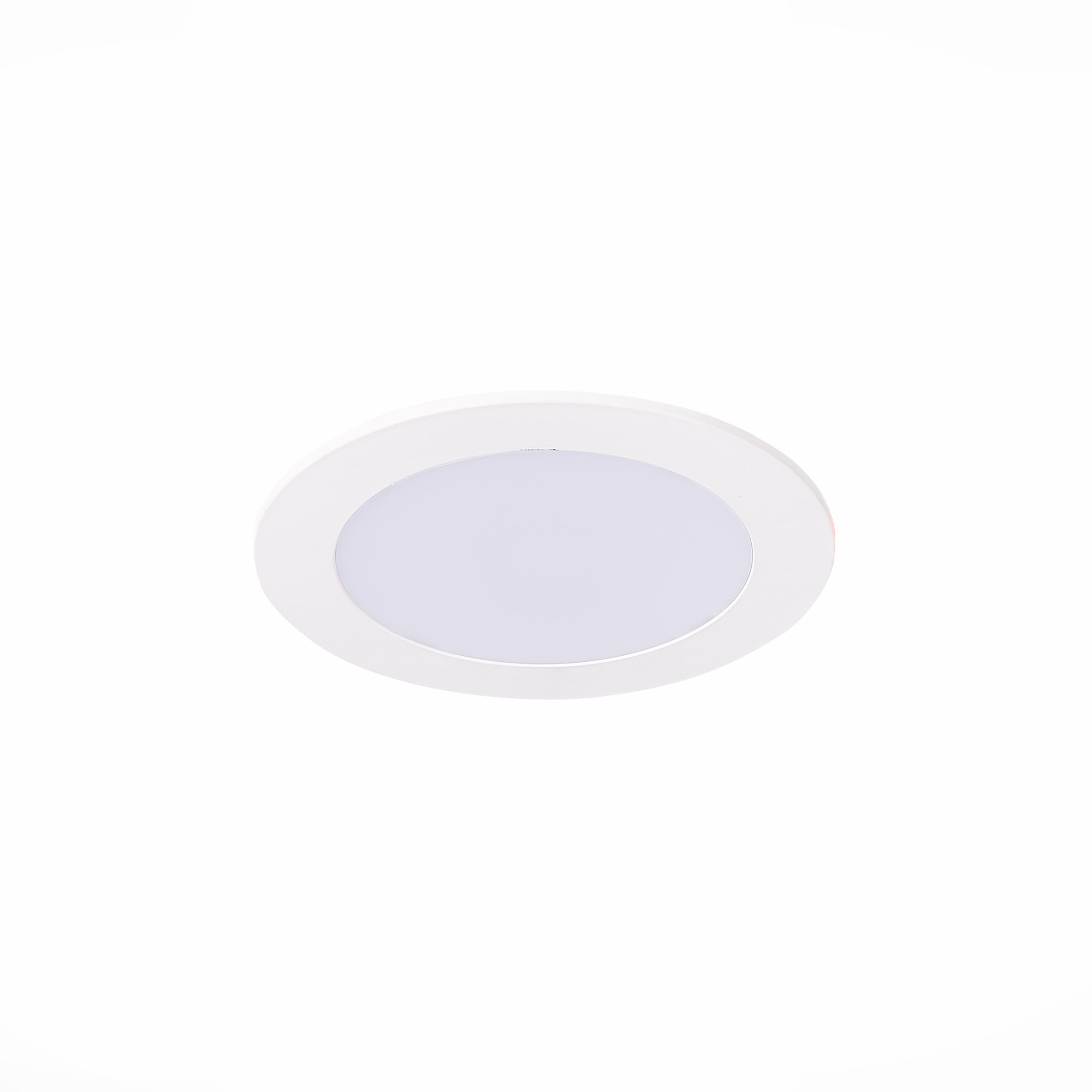 ST209.538.06 Св-к встр. Белый LED 1*6W 3000K 330Lm Ra80 110° IP20 D120xH8 90-265V Встраиваемые светильники
