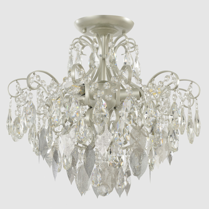Накладная люстра Crystal Lux ESMIRALDA PL4 SILVER