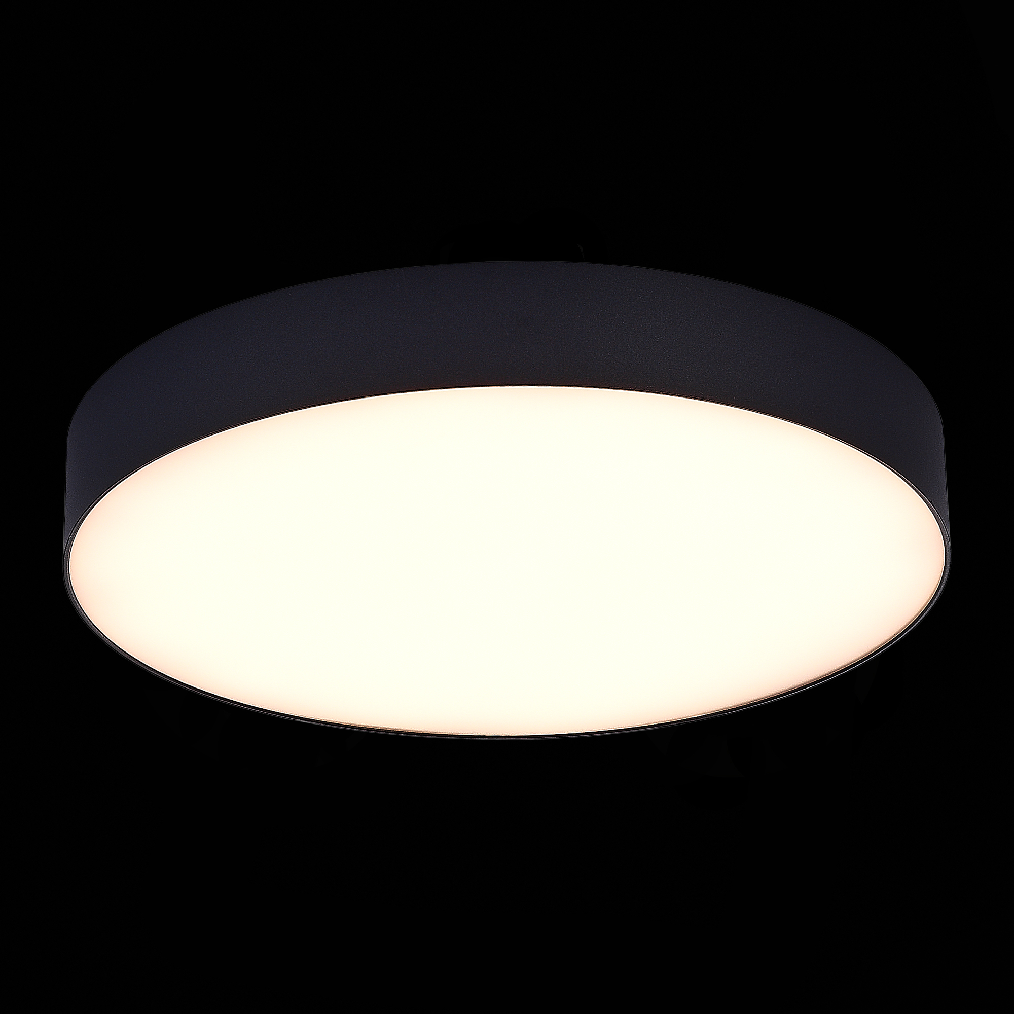 ST606.432.48 Светильник потолочный Черный LED 1*48W 3000K 4 320Lm Ra>85 120° IP20 D400xH55 185-265V Накладные светильники
