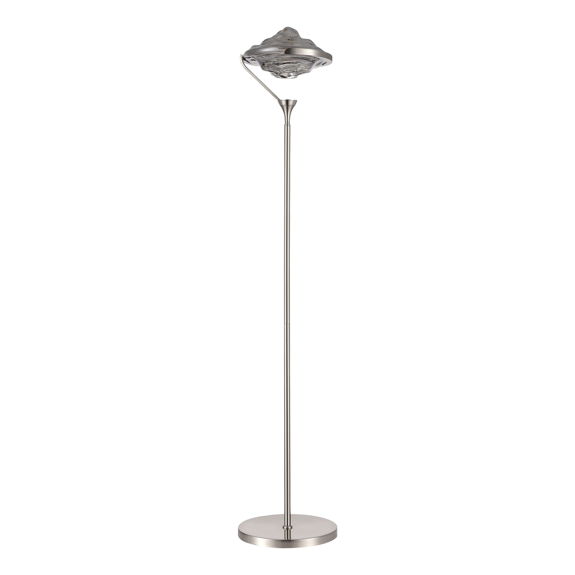 SL6115.105.01 Торшер ST-Luce Никель/Дымчато-Серый LED 1*19W 3000K AMARA