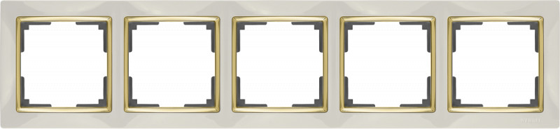 Рамка Werkel WL03-Frame-05-ivory-GD (слоновая кость/золото)