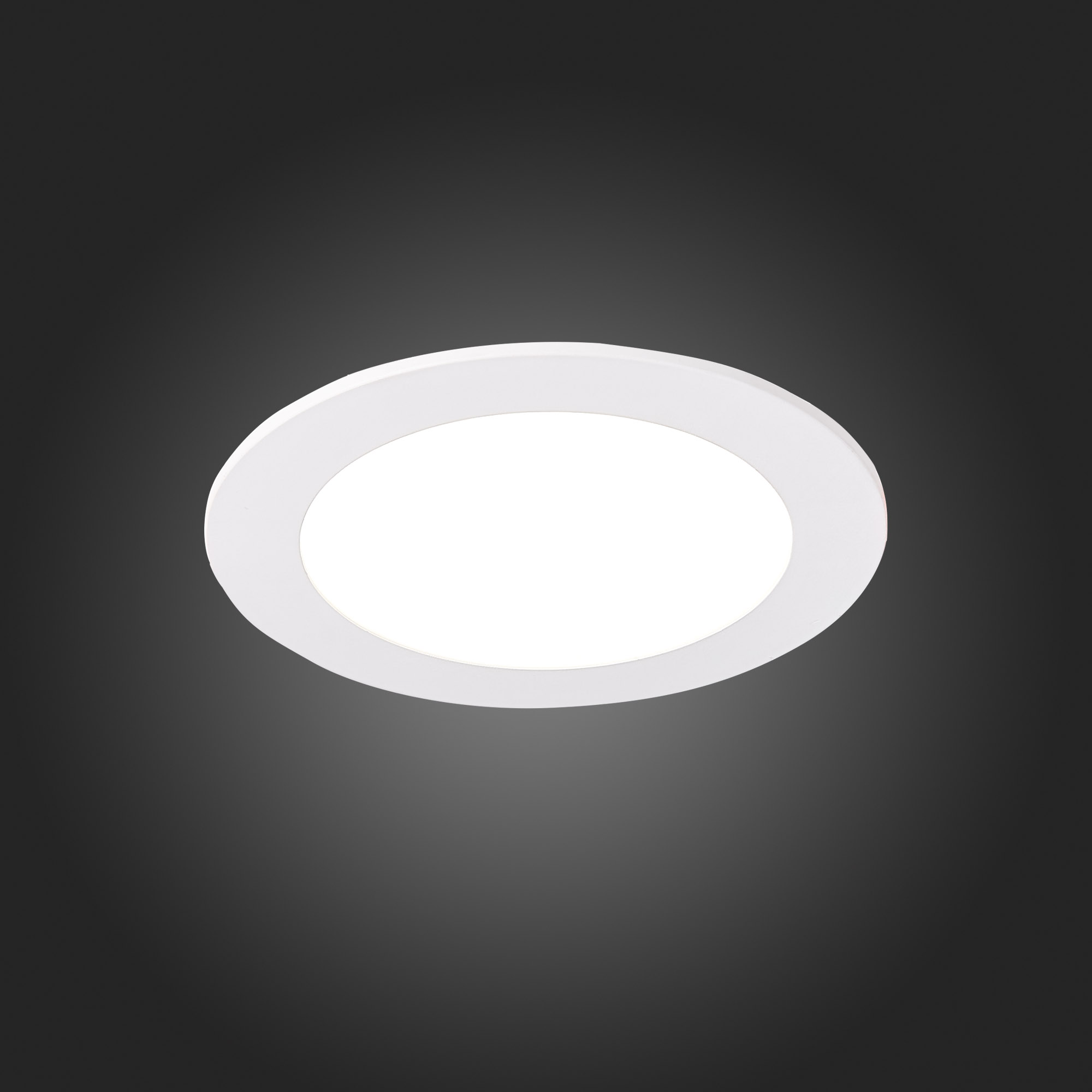 ST209.538.09 Св-к встр. Белый LED 1*9W 3000K 585Lm Ra80 110° IP20 D145xH8 90-265V Встраиваемые светильники