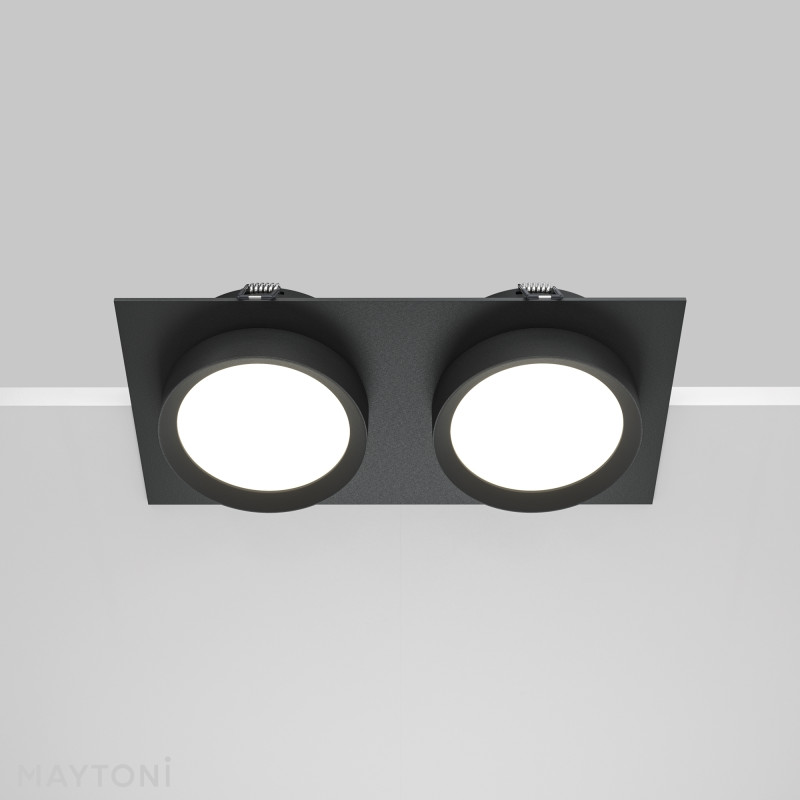 Встраиваемый светильник Maytoni DL086-02-GX53-SQ-B
