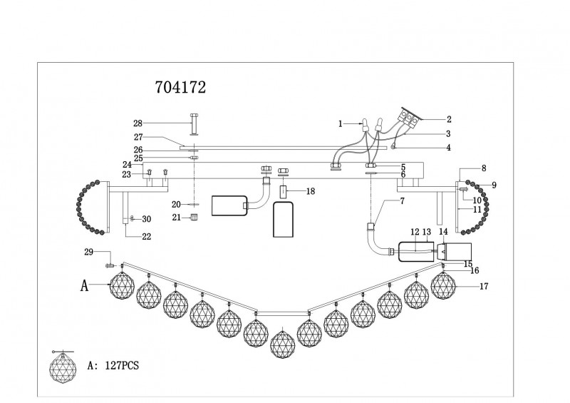 Накладная люстра Lightstar 704172