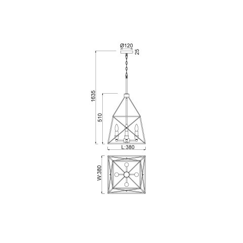 Подвесной светильник Vele Luce VL4272P04