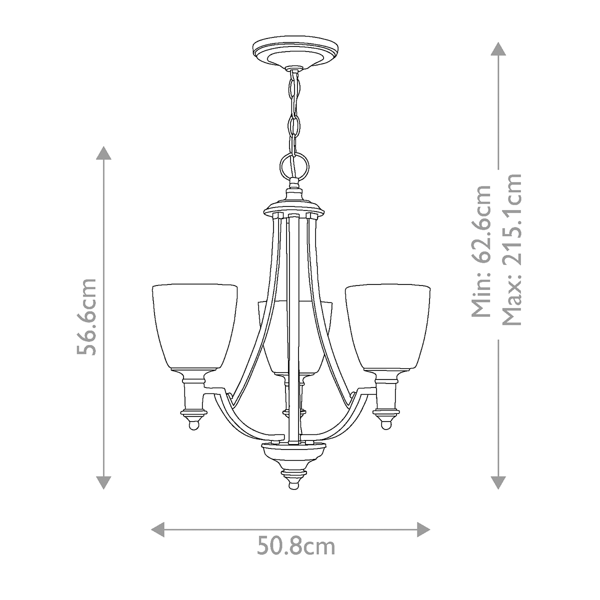 Люстра Hinkely Lighting, Арт. HK-TRUMAN3
