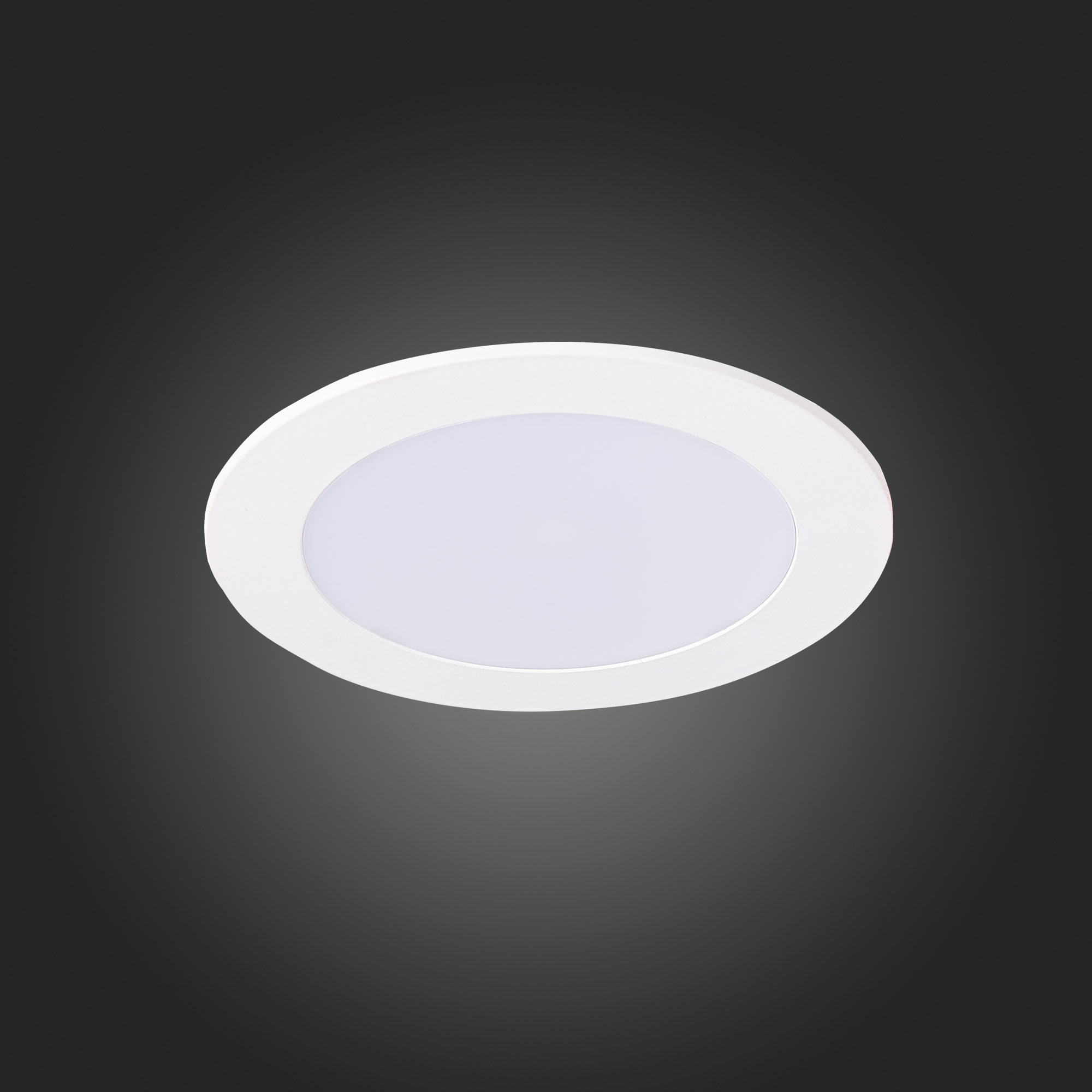 ST209.538.09 Св-к встр. Белый LED 1*9W 3000K 585Lm Ra80 110° IP20 D145xH8 90-265V Встраиваемые светильники