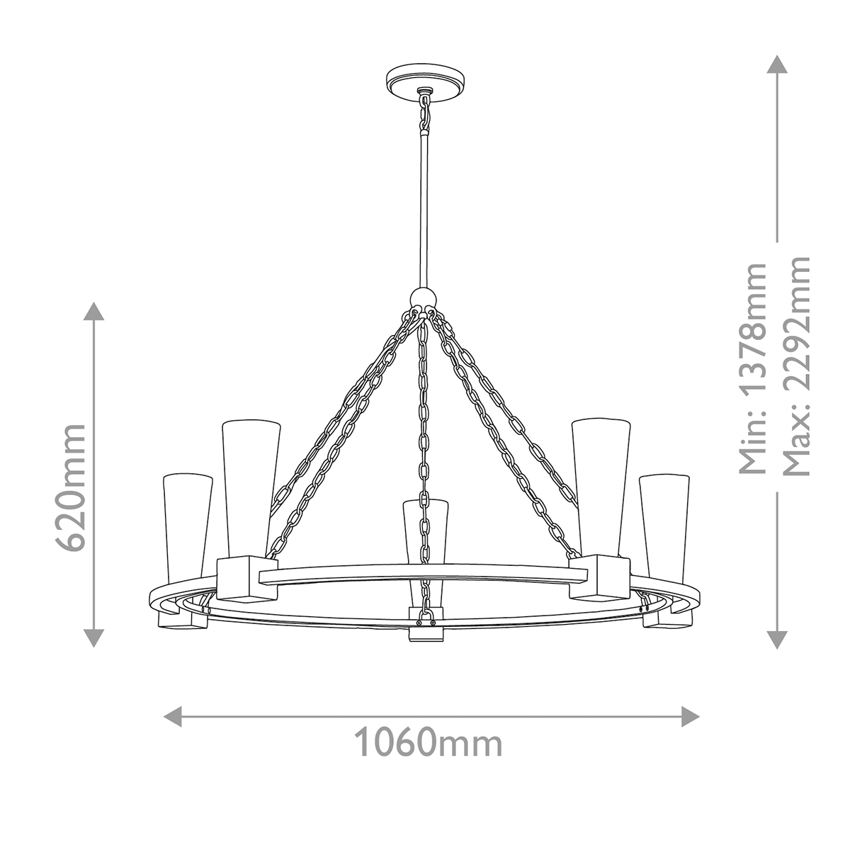 Люстра Elstead Lighting, Арт. KRISTY5-DG-OPAL