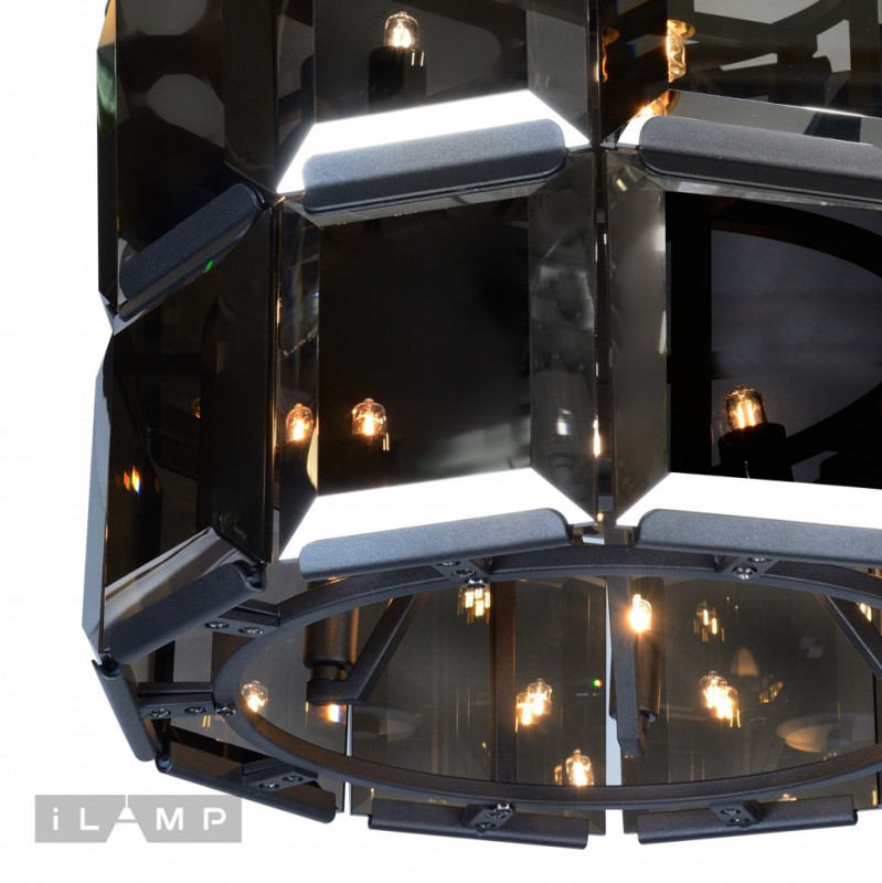 Подвесная люстра iLamp 10490-5+5P BK