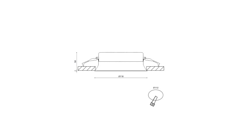 Встраиваемый светильник DesignLed BQ009115-WH-NW