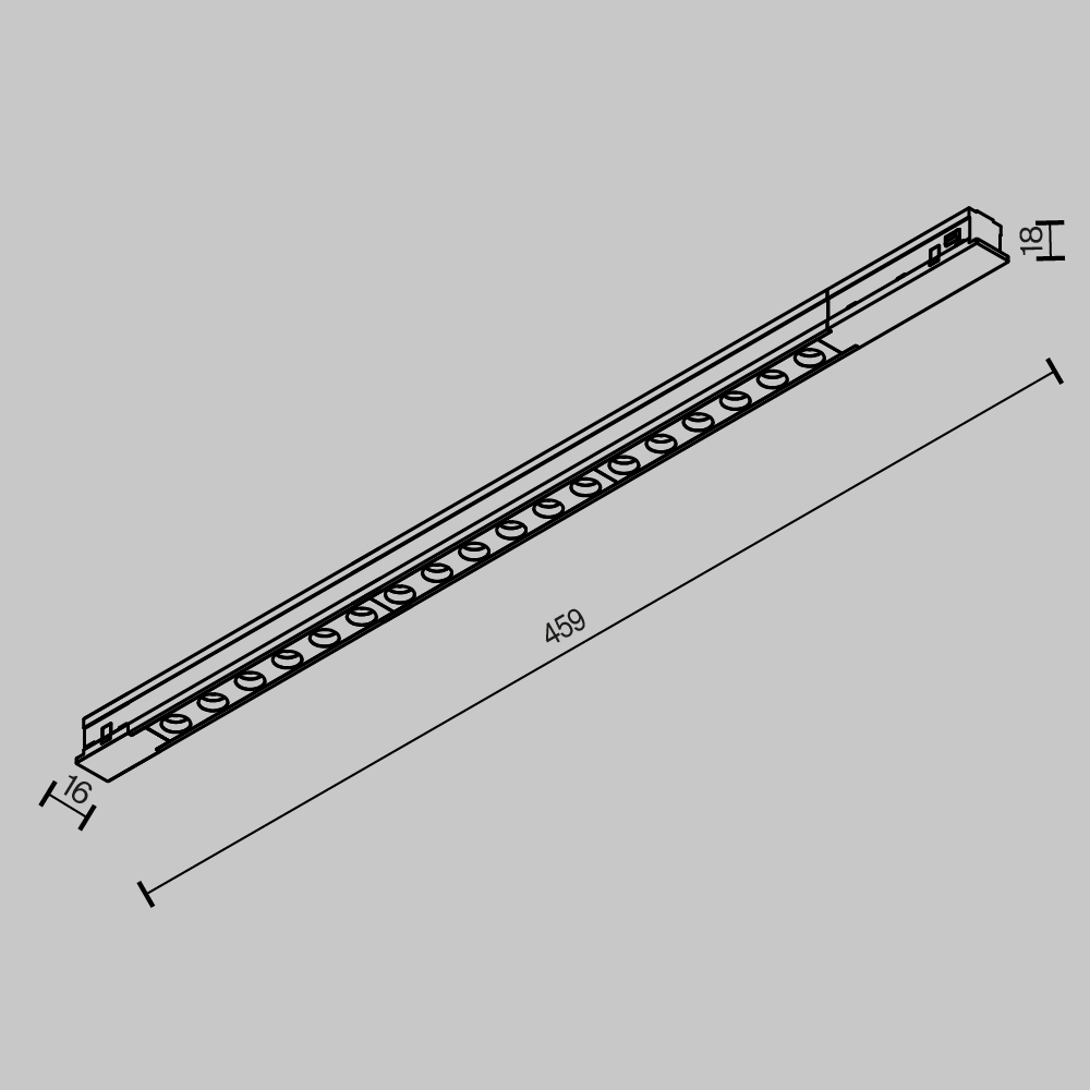 Трековый светильник Technical TR232-2-15W3K-B
