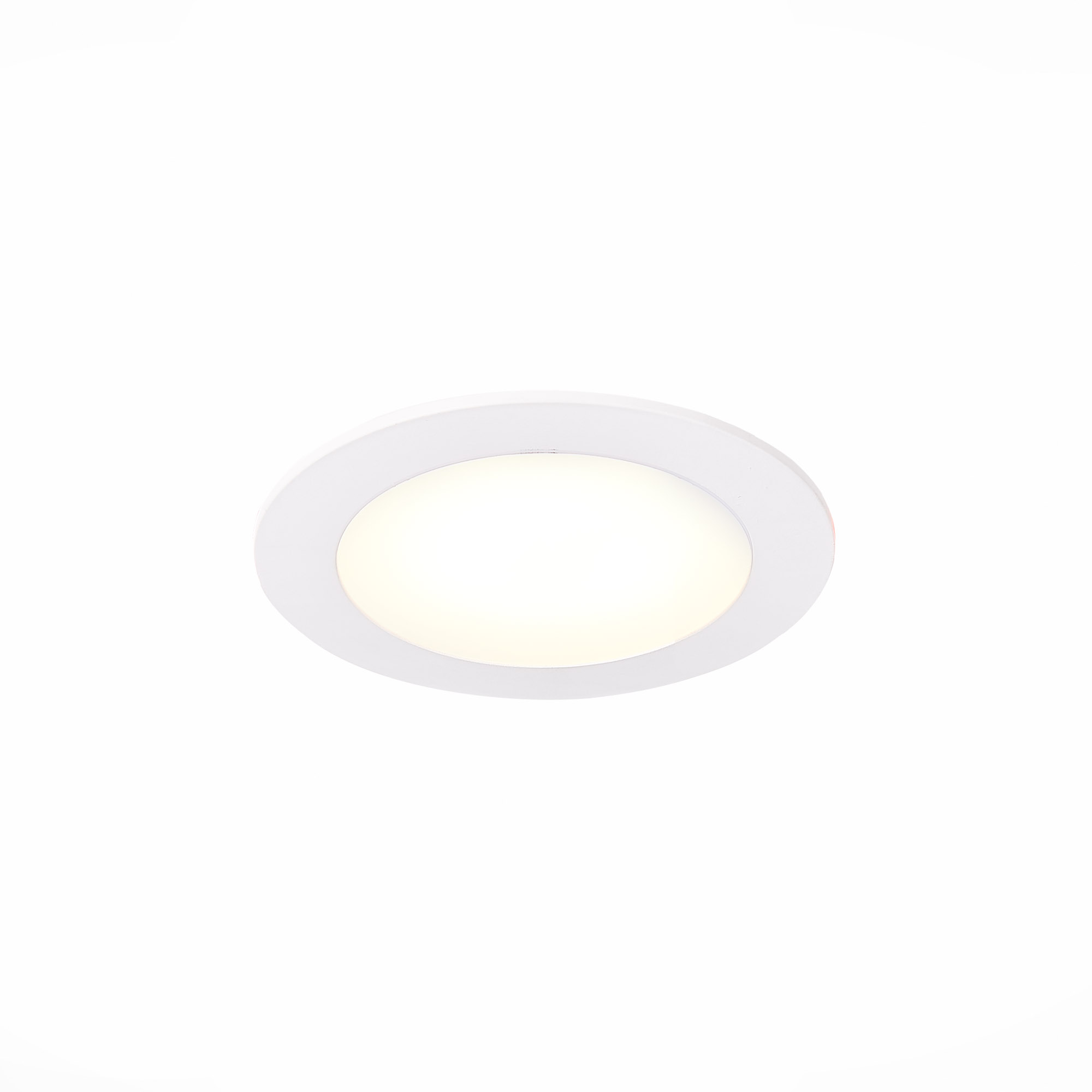 ST209.538.06 Св-к встр. Белый LED 1*6W 3000K 330Lm Ra80 110° IP20 D120xH8 90-265V Встраиваемые светильники