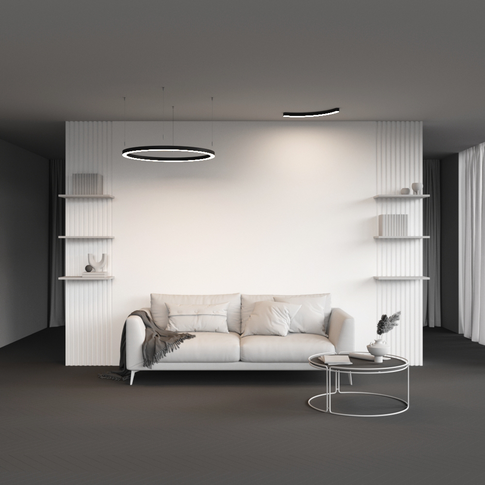 Профиль Led Strip ALM-3535R-B-D-90°-0.8M
