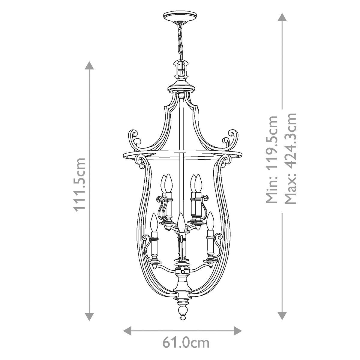 Люстра Hinkley Lighting, Арт. HK-PLYMOUTH8-P
