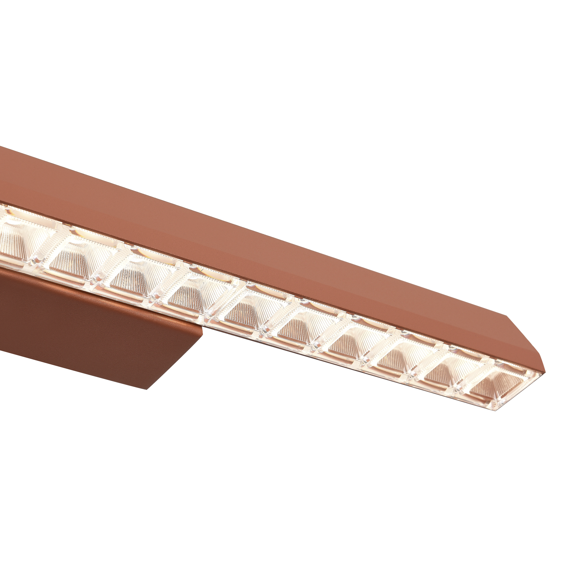 SL1018.623.01 Светильник подвесной ST-Luce терракотовый/прозрачный LED 1*11W 4000K EUCLIDICS