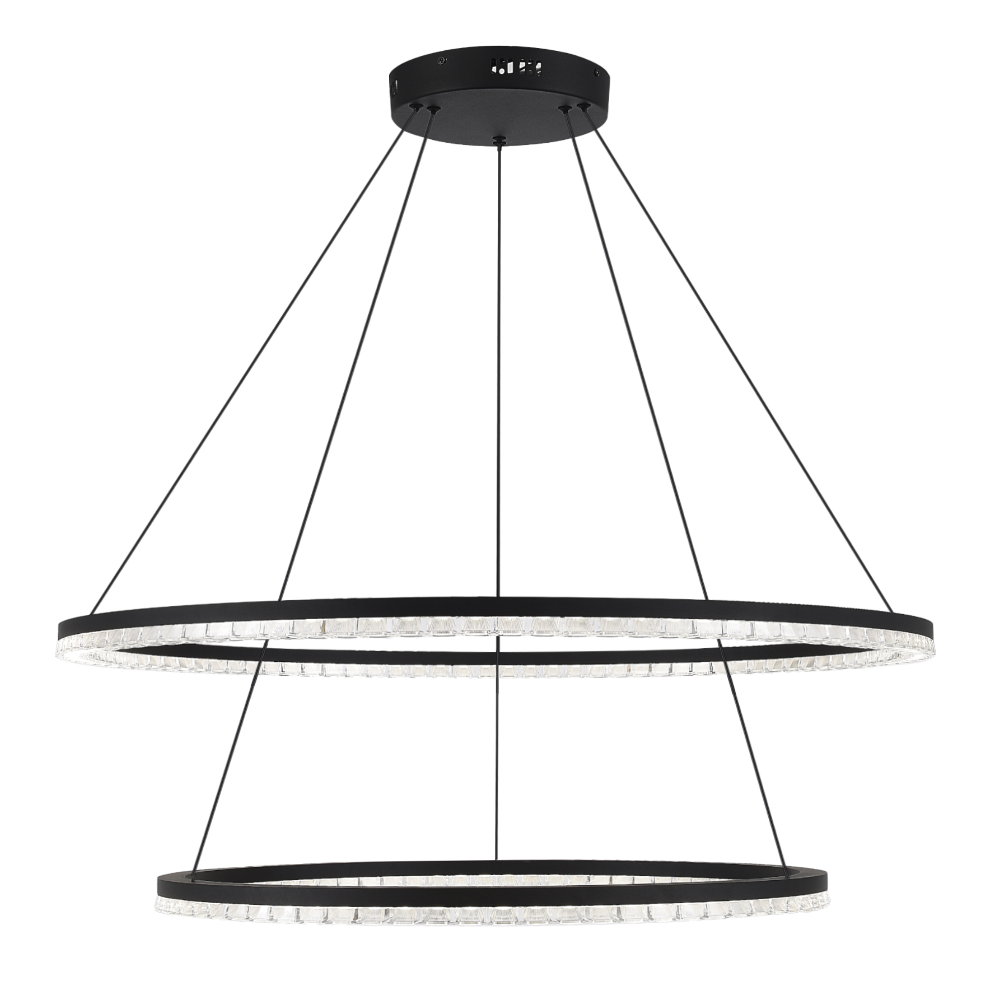 SL1018.403.02 Светильник подвесной ST-Luce черный/прозрачный LED 1*96W 4000K EUCLIDICS