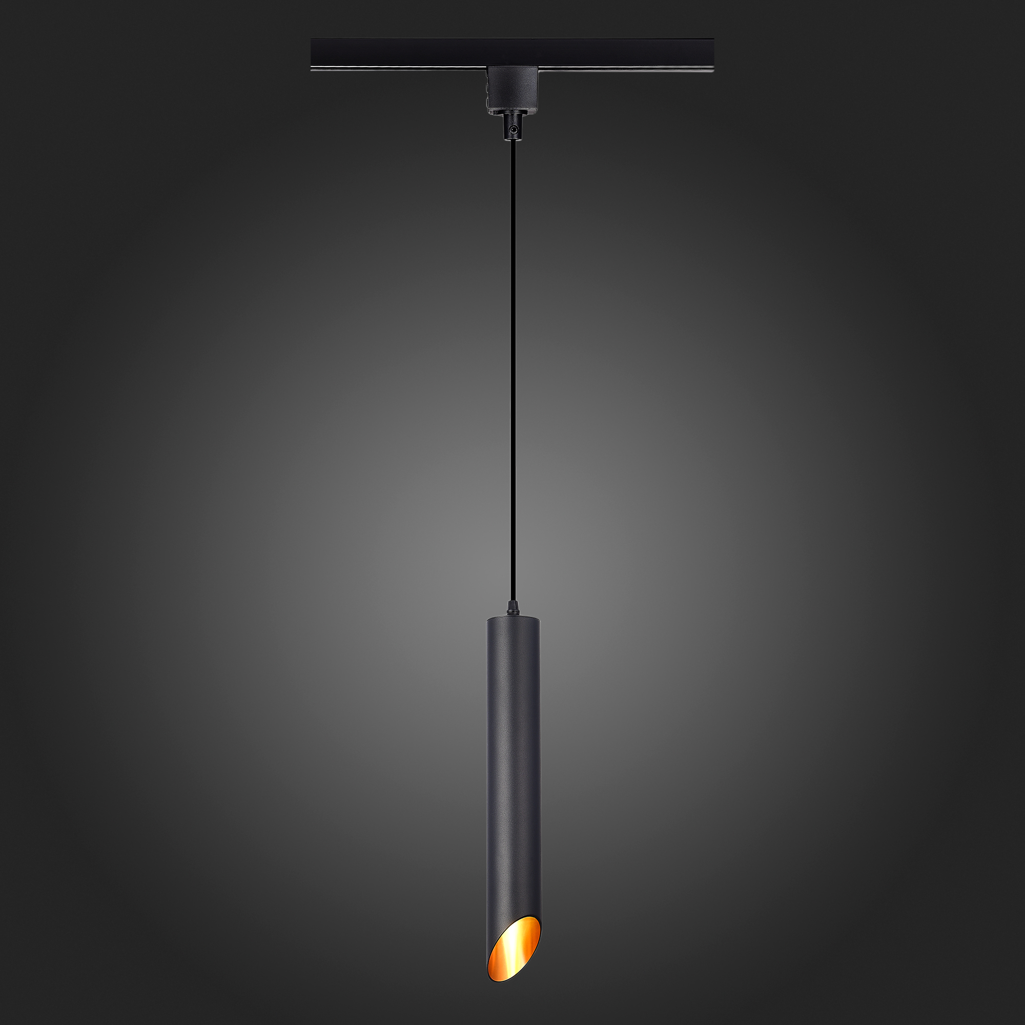 ST152.416.01 Светильник трековый Черный GU10 1*50W IP20 D60xH400 220V Без ламп BASE