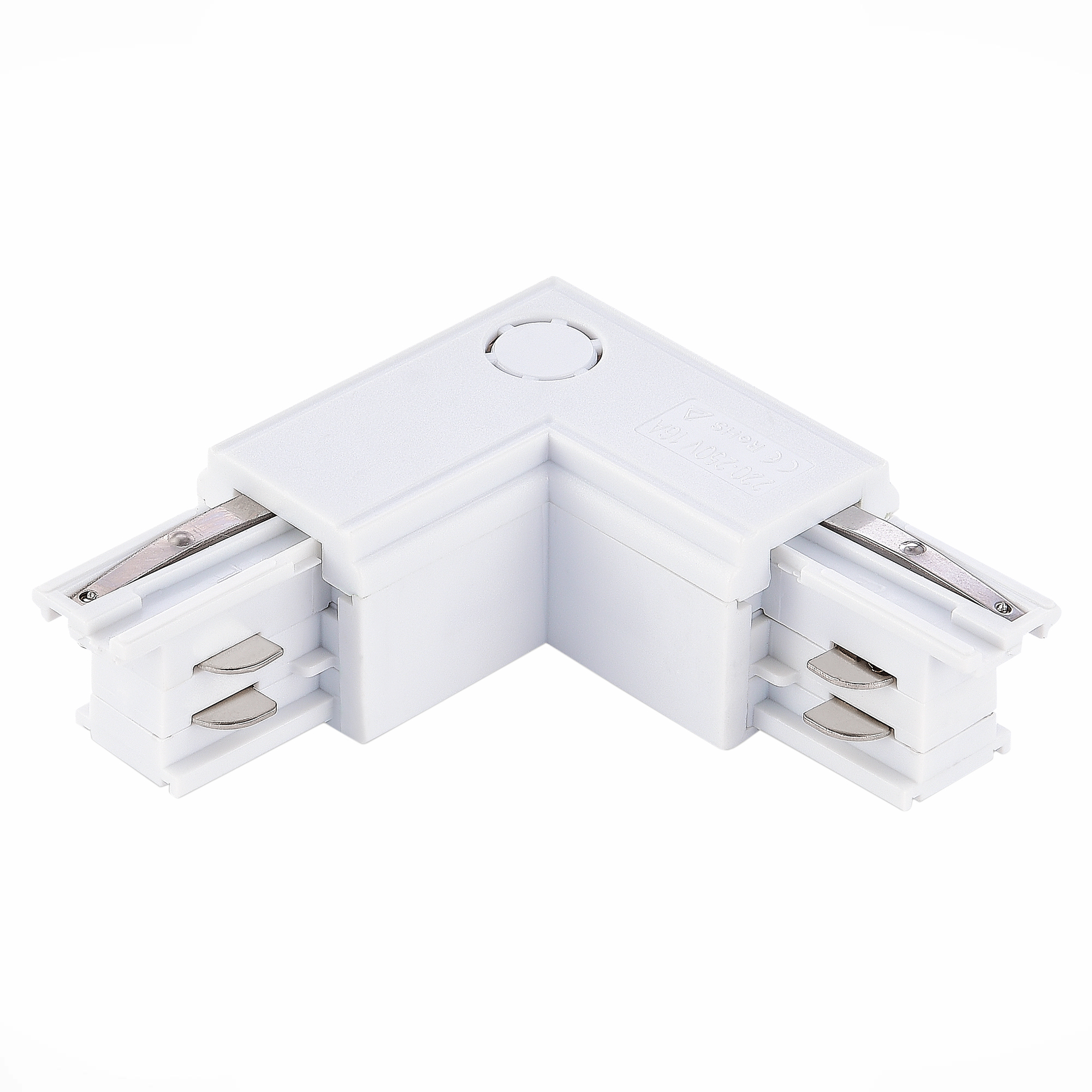 ST030.509.15L Угловой токоподвод левый для трехфазного шинопровода ST-Luce Белый TRACE