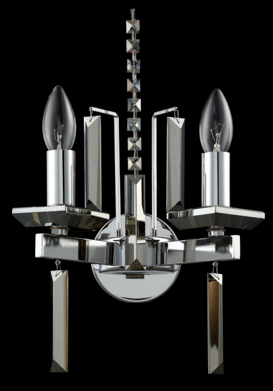 Бра Crystal Lux MARRON AP2 CHROME