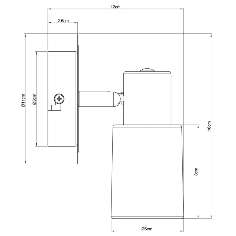 Спот ARTE Lamp A4510AP-1SS