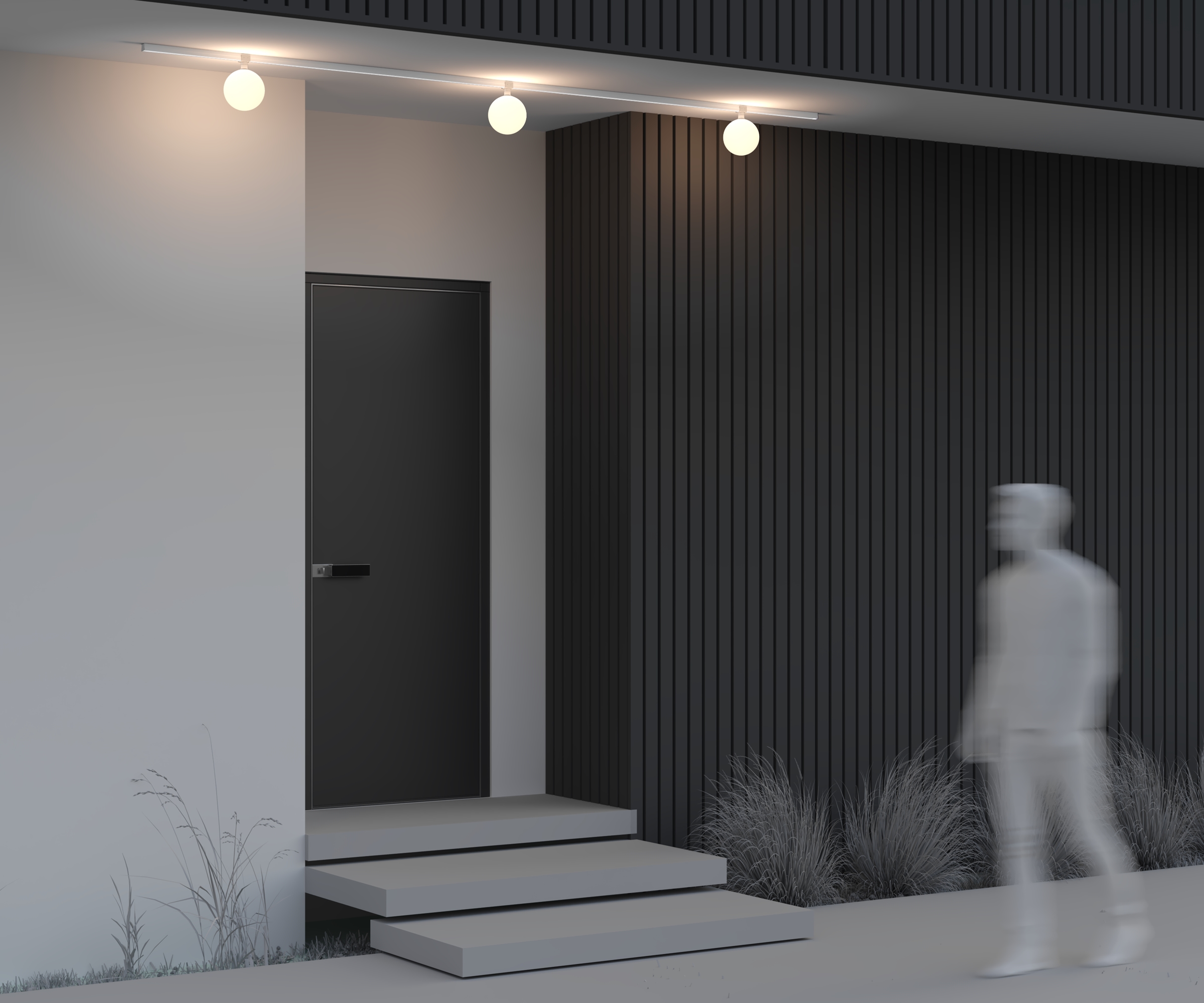 Уличный трековый светильник Outdoor O-TR01-2-S-9WW3K