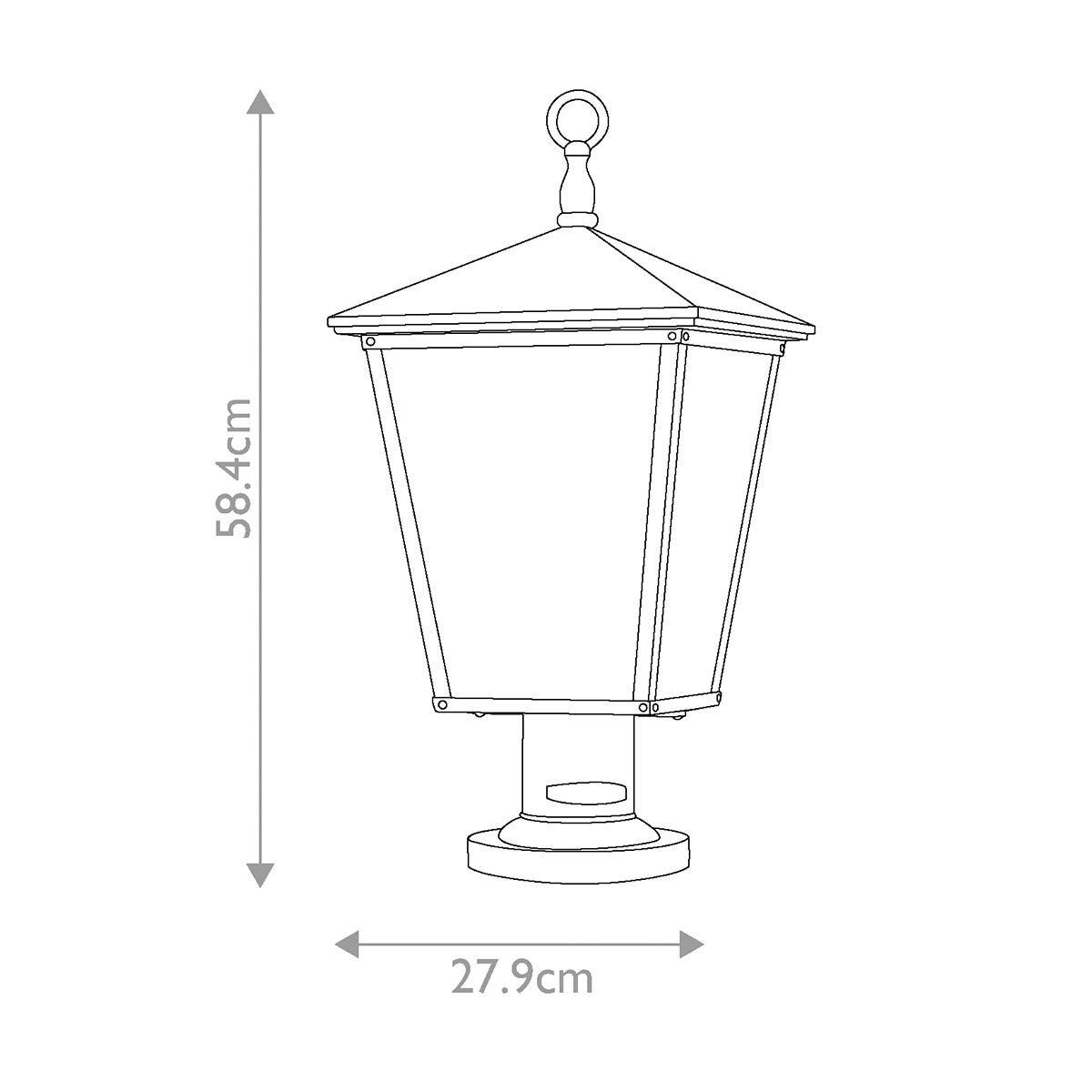 Фонарь-пьедестал Hinkely Lighting, Арт. HK-TRELLIS3-L
