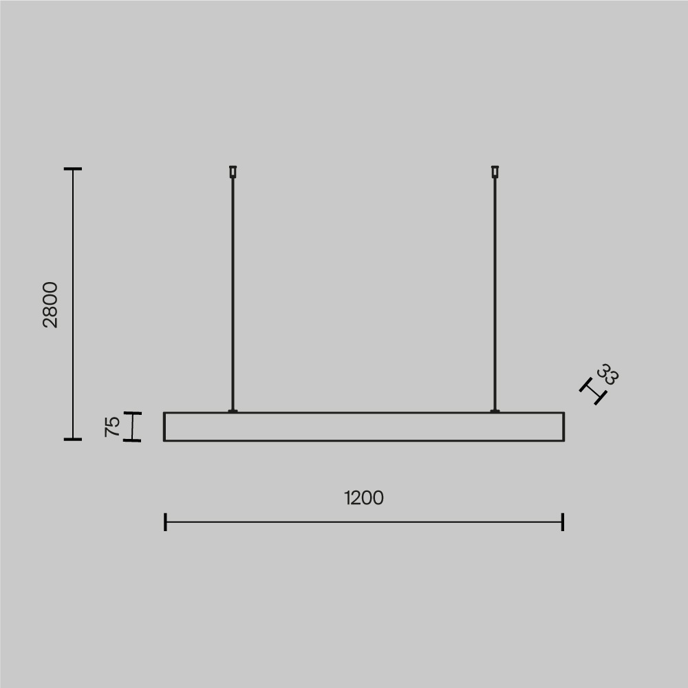 Подвесной светильник Technical P051PL-L40B4K