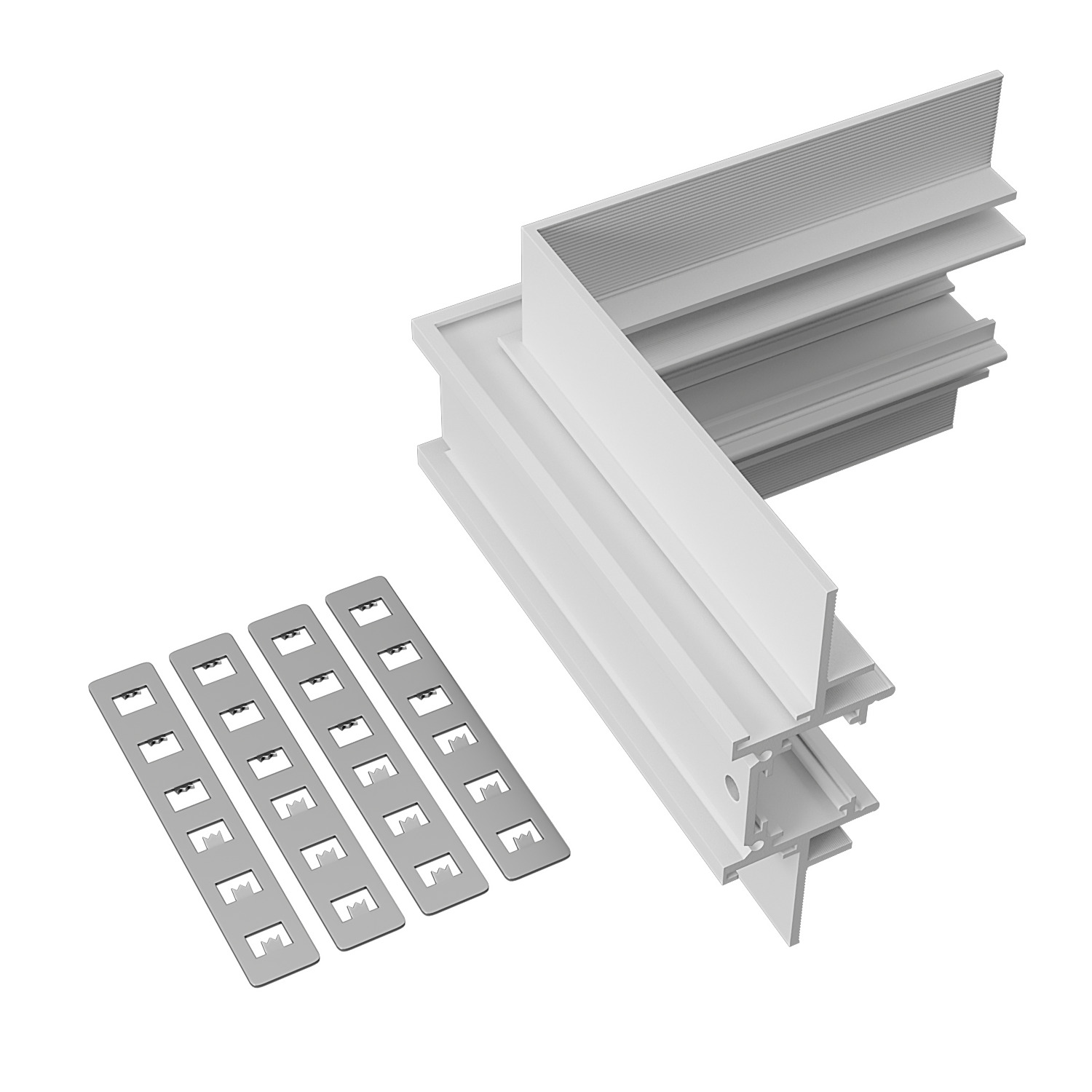 ST1007.549.12 Внутренний угол-соединитель для встраиваемого магнитного шинопровода под ГКЛ 12мм ST-L SKYLINE 48+