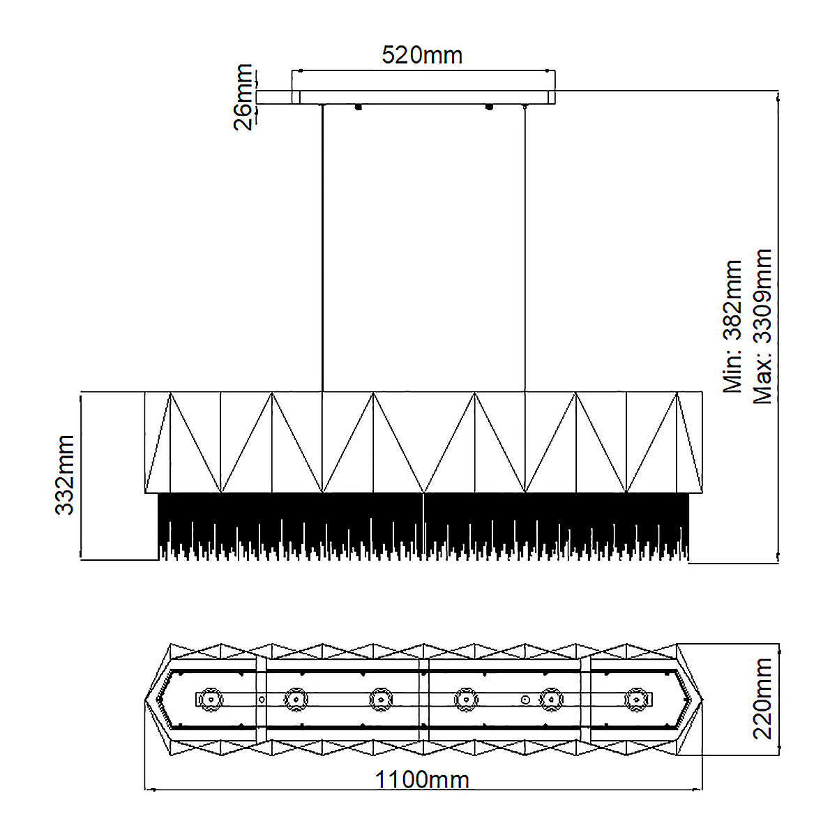 Подвесной светильник Hinkley, Арт. HK-ZUMA-ISLE-SBG