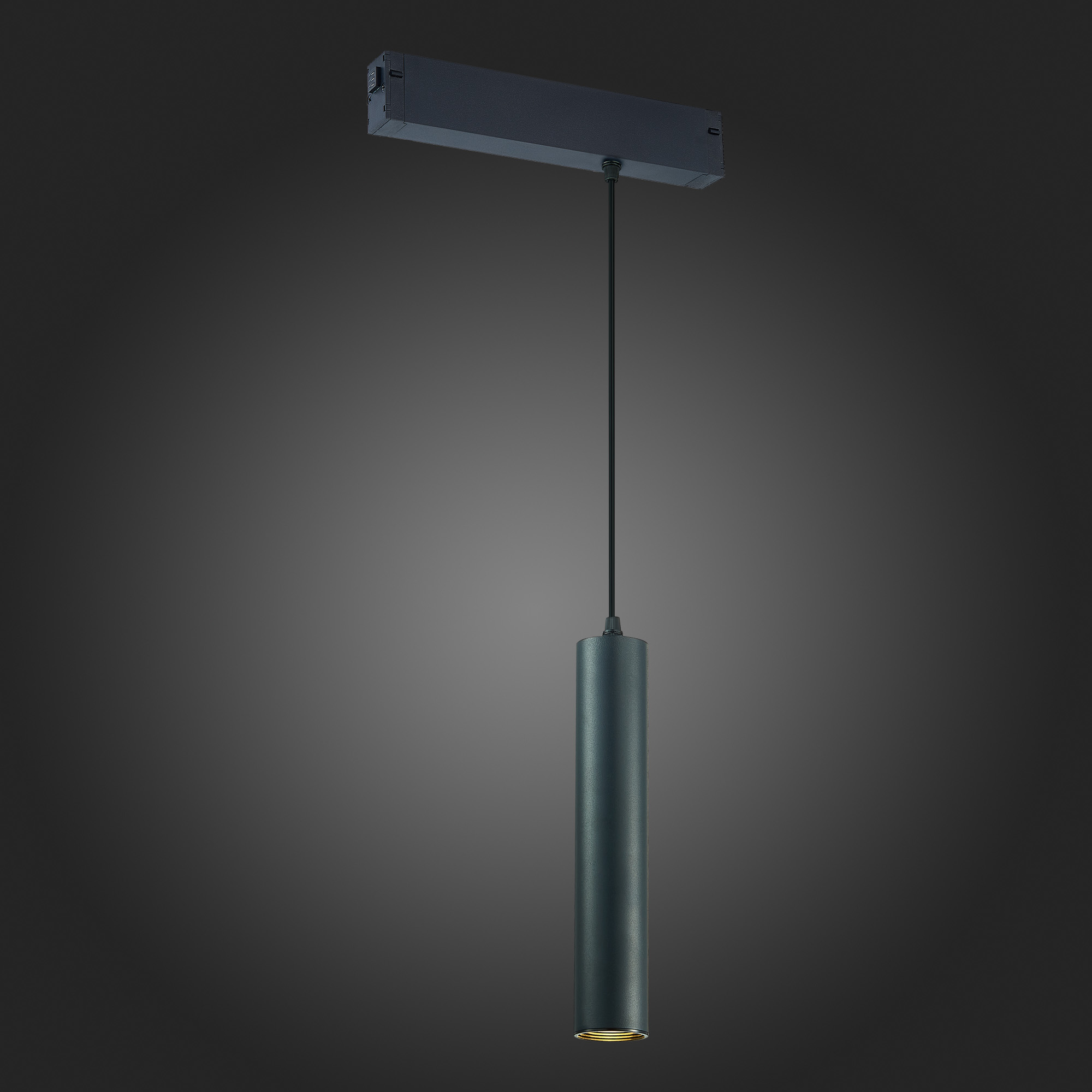 ST507.403.01 Св-к трек. Черный GU10 1*50W  IP20 D54xH290 180-240V Без ламп SKYLINE 220