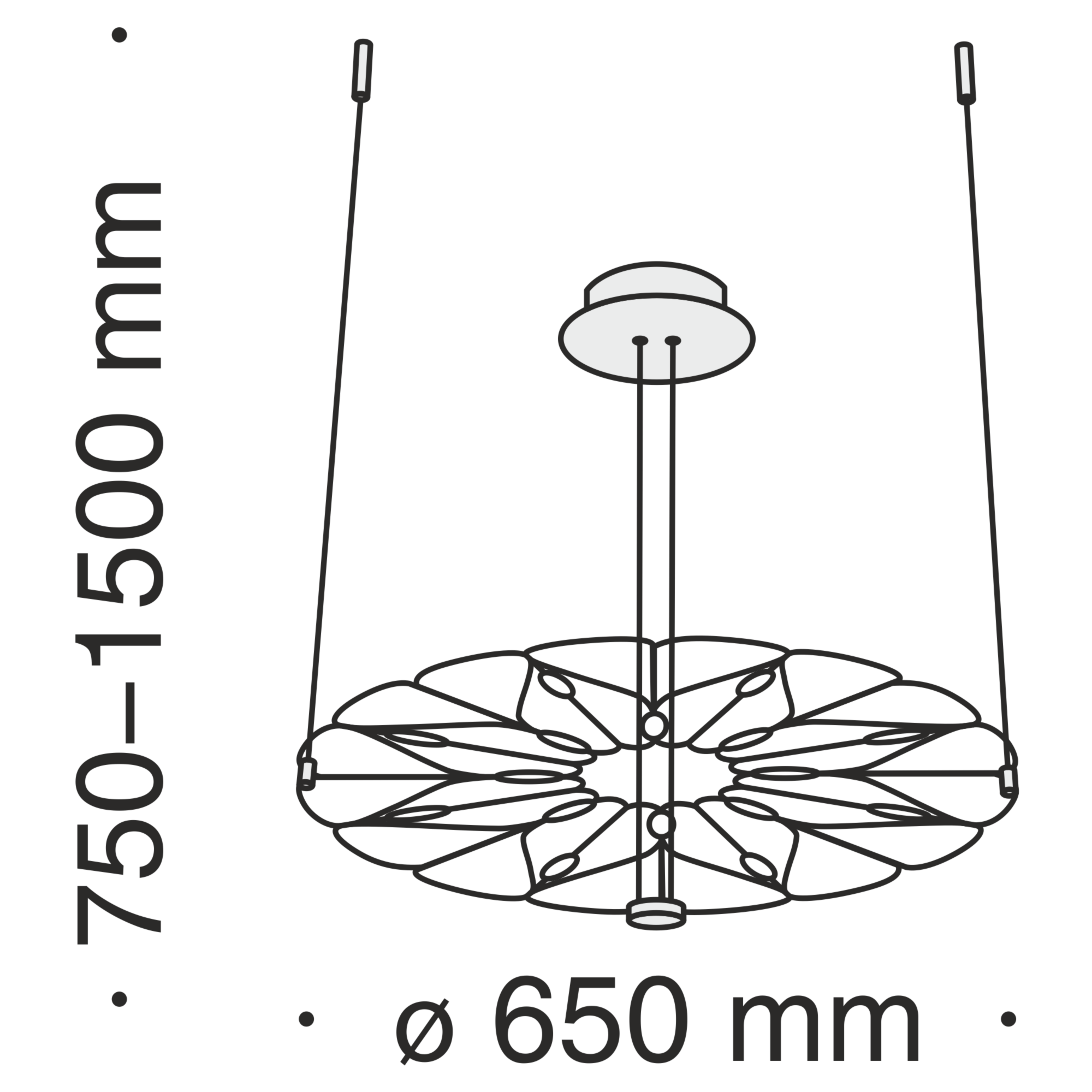 Подвесной светильник Maytoni MOD037PL-L16B