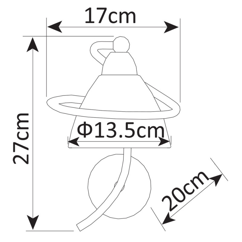 Бра ARTE Lamp A1565AP-1WG