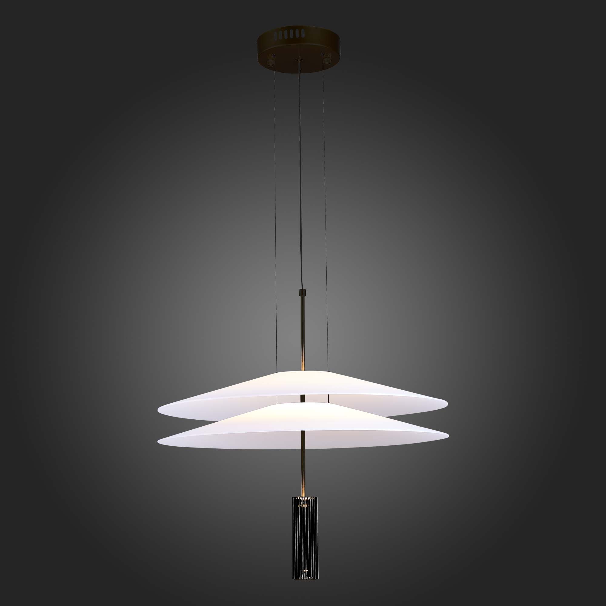 SL6101.403.01 Люстра подвесная ST-Luce Черный/Белый LED 1*15W 3000K ISOLA
