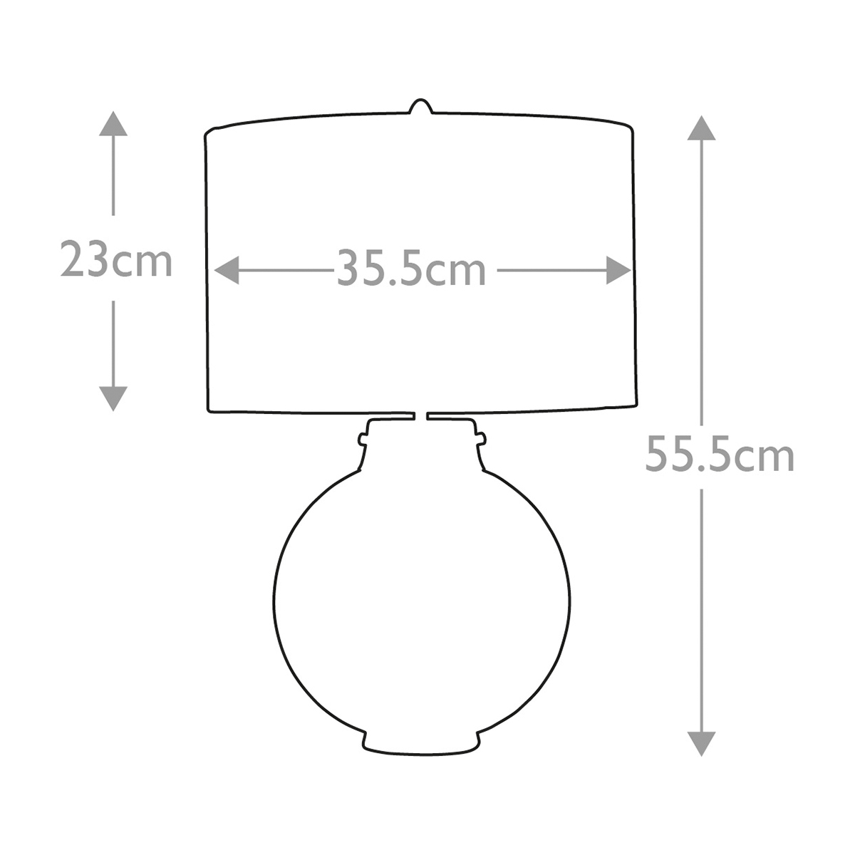 Настольная лампа Elstead Lighting, Арт. DL-KARA-TL-SMOKE