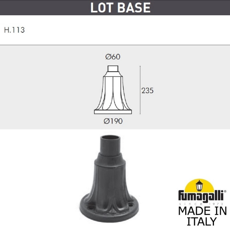 Садово-парковый светильник Fumagalli E35.113.000.WXH27
