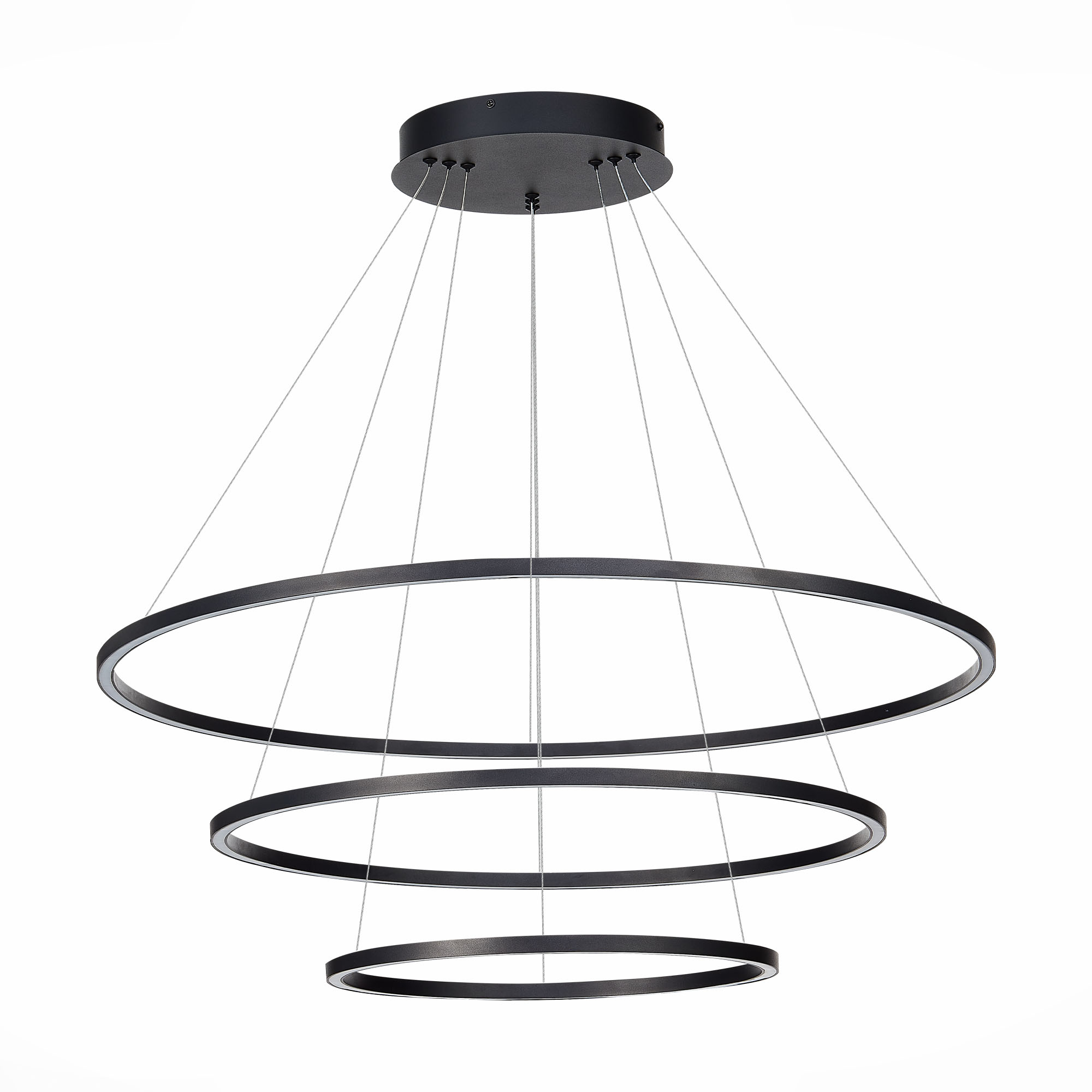 ST605.403.114 Cветильник подвесной SMART ST-Luce Черный/Белый LED 1*114W 2800-6500K AURA