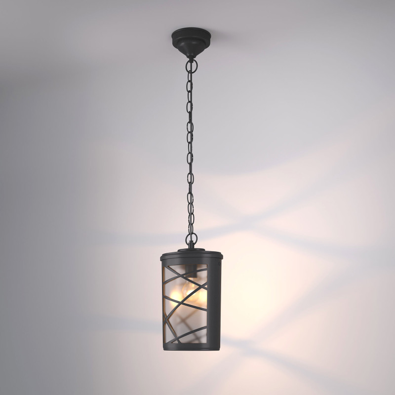 Подвесной уличный светильник Elektrostandard Premier H черный (GL 1017H)