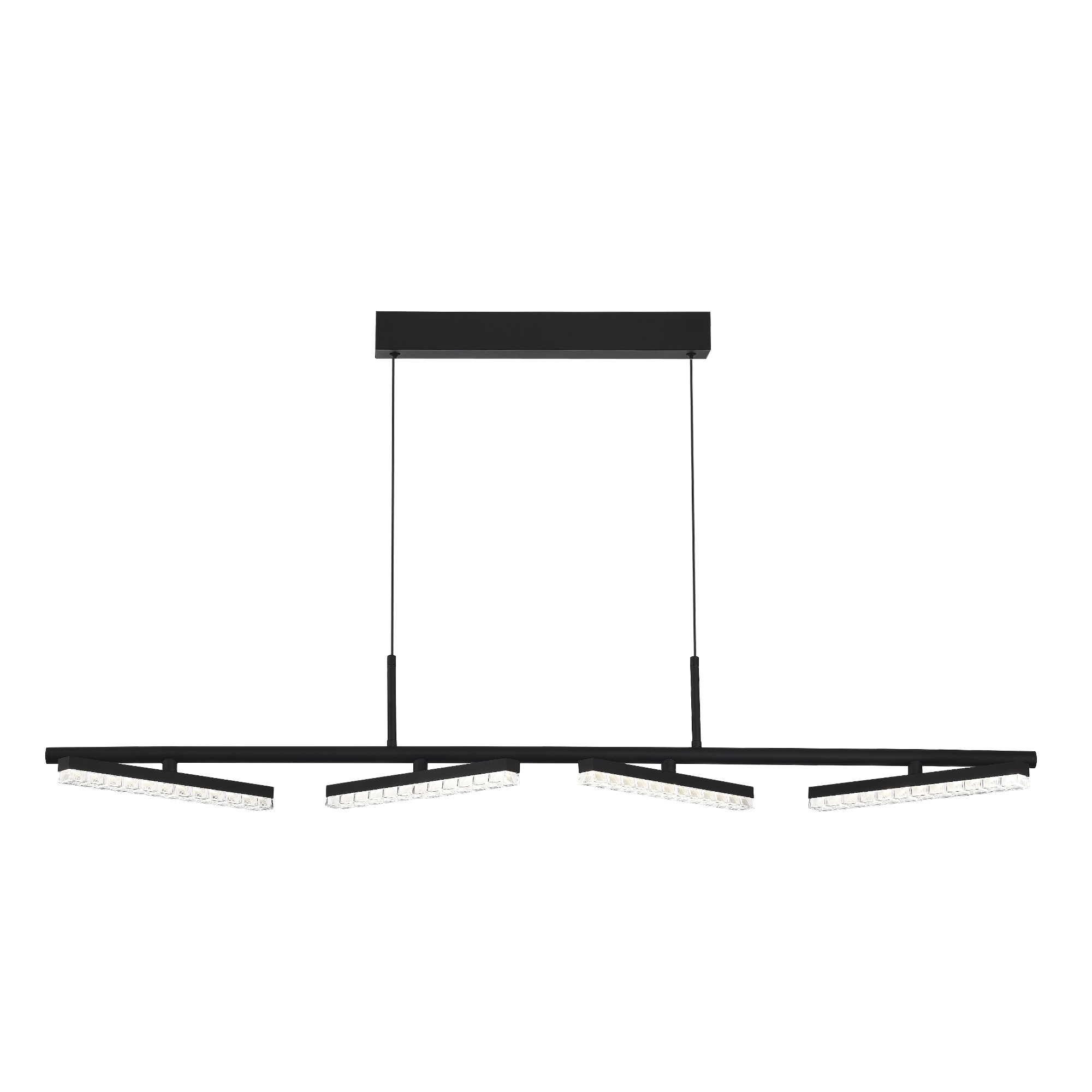 SL1018.403.04 Светильник подвесной ST-Luce черный/прозрачный LED 1*32W 4000K EUCLIDICS