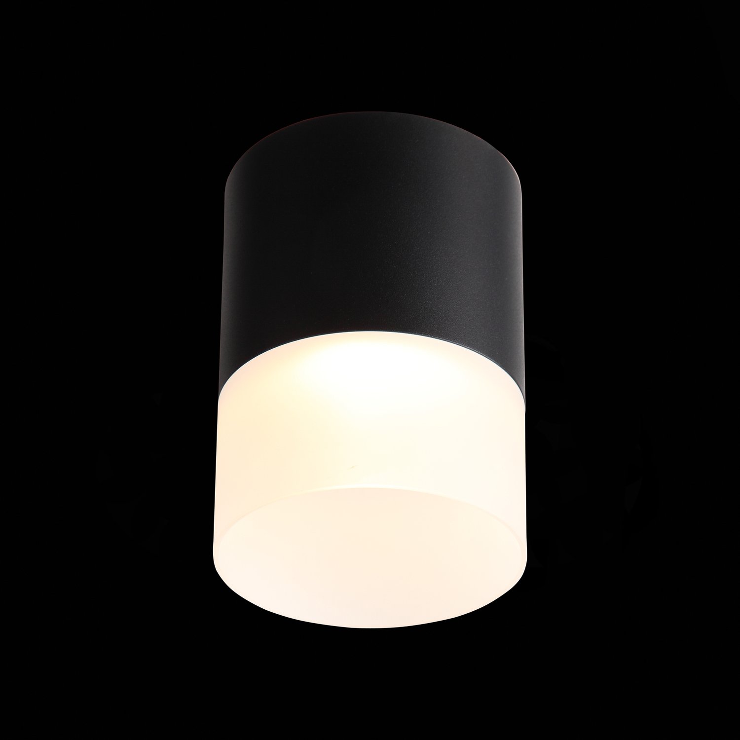 ST100.402.15 Светильник потолочный Черный LED 1*15W 3000K 1 170Lm Ra>80 120° D118xH150 170-240VV Накладные светильники
