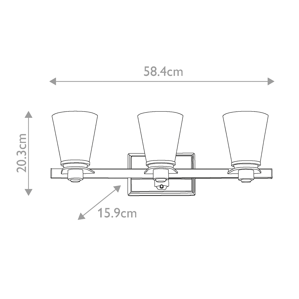 Бра для ванных комнат Hinkley Lighting, Арт. HK-AVON3-BATH