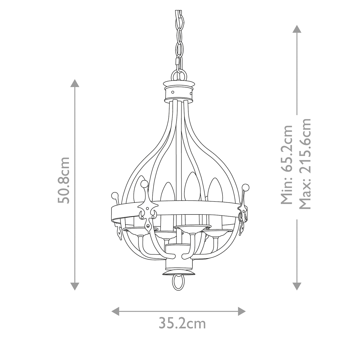 Подвесной светильник Elstead Lighting, Арт. WINDSOR4-GR