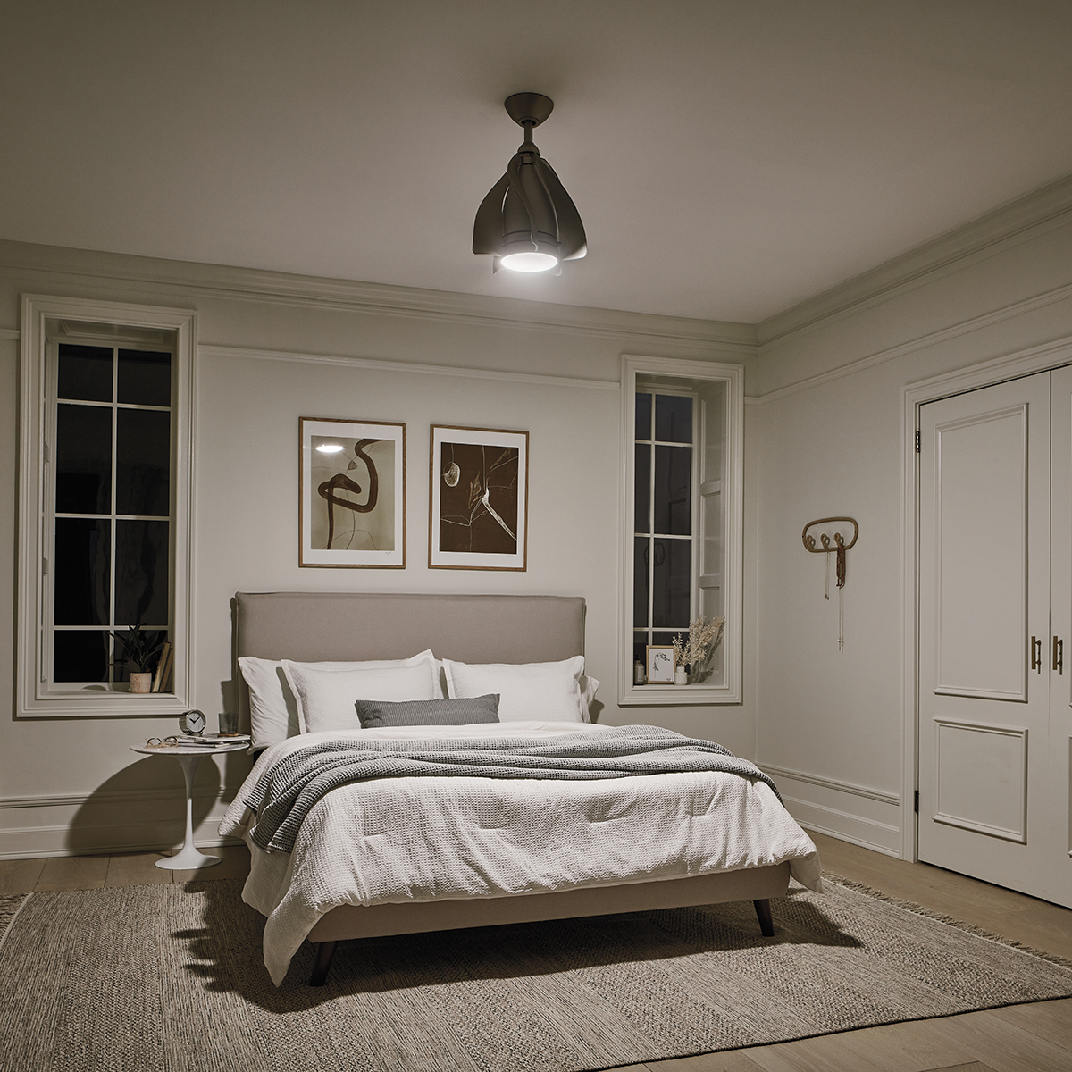 Светильник с вентилятором Kichler, Арт. KLF-TERNA-15-BN