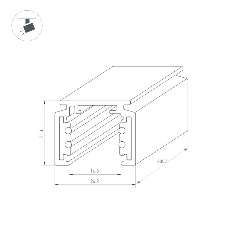 Шинопровод Arlight 036784